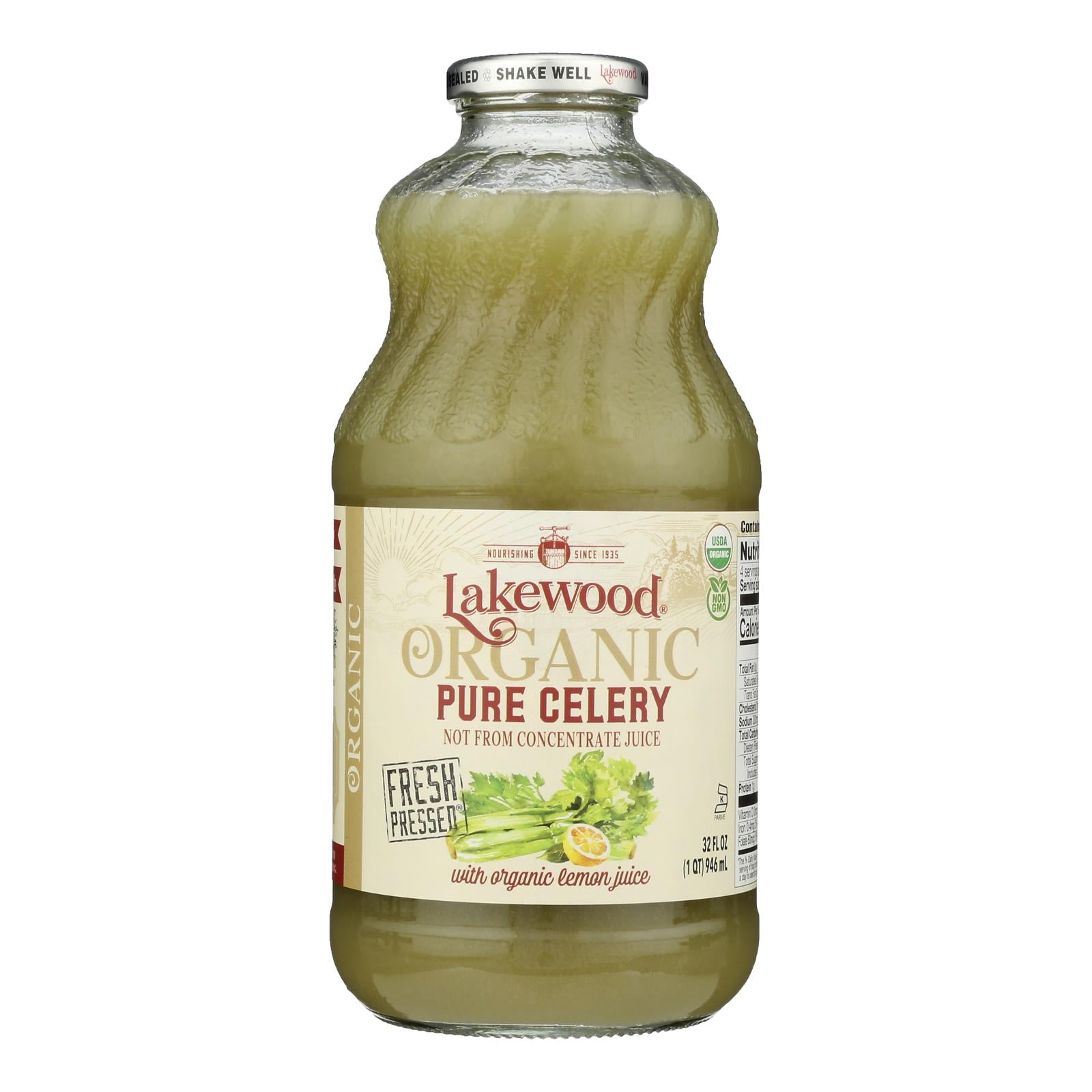Lakewood - Juice Pure Celery - Case Of 6-32 Fz - GreatEagleInc