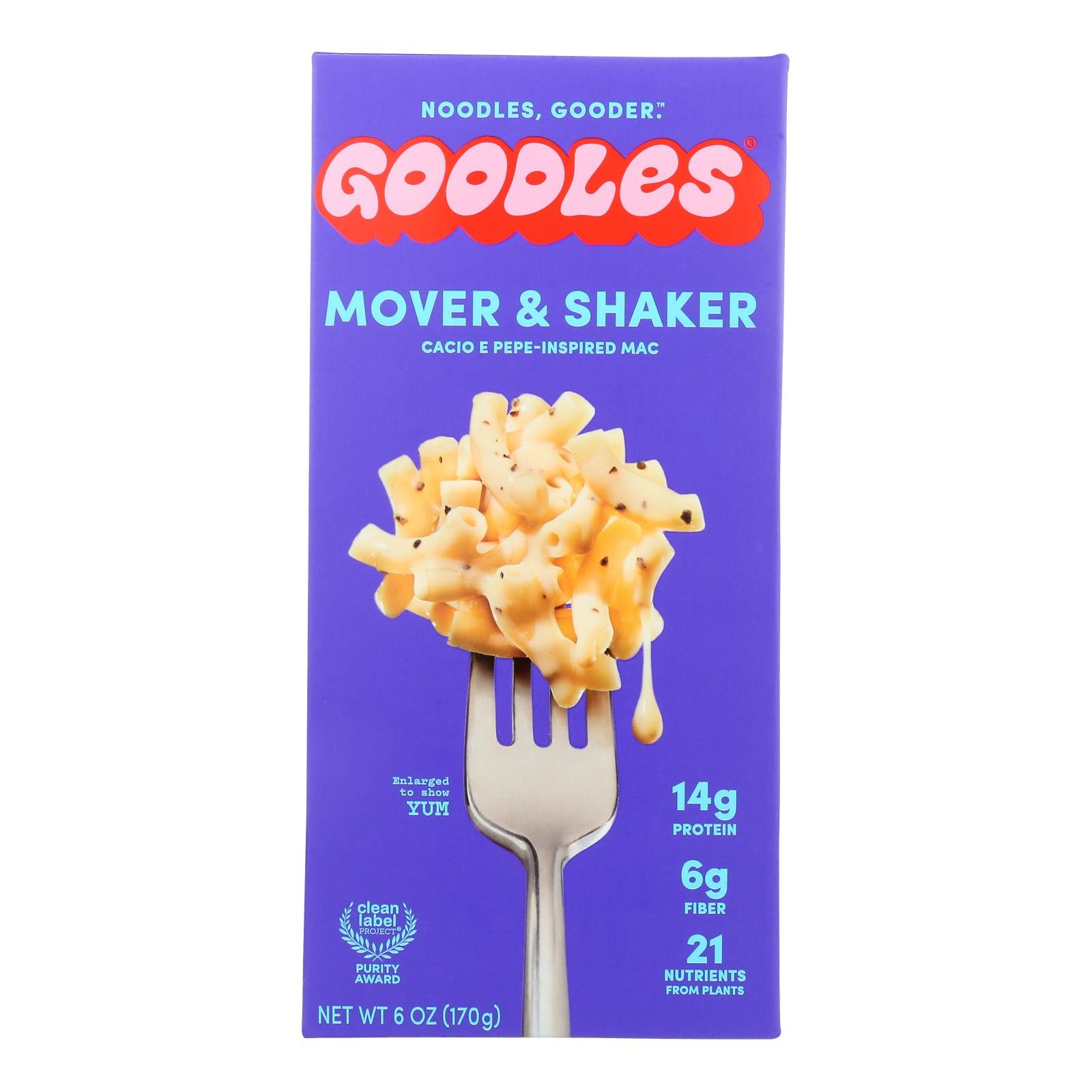 Goodles - Mac & Cheese Mover Shaker - Case Of 12-6 Oz - GreatEagleInc