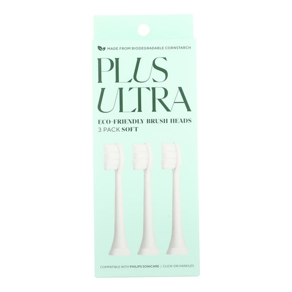 Plus Ultra - Tbrush Heads Echo 3pk - Case Of 4-3 Ct - GreatEagleInc