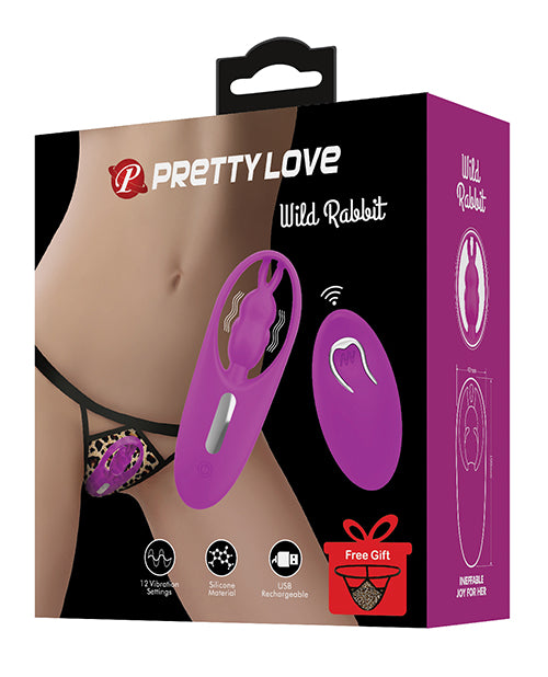 Pretty Love Wild Rabbit Panty Vibe W/free Panty - Fuchsia - GreatEagleInc