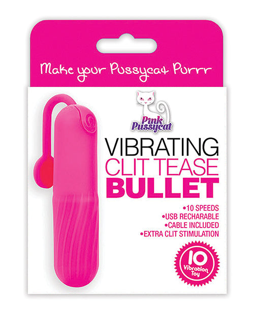 Pink Pussycat Vibrating Clit Tease Bullet - Pink Default Title