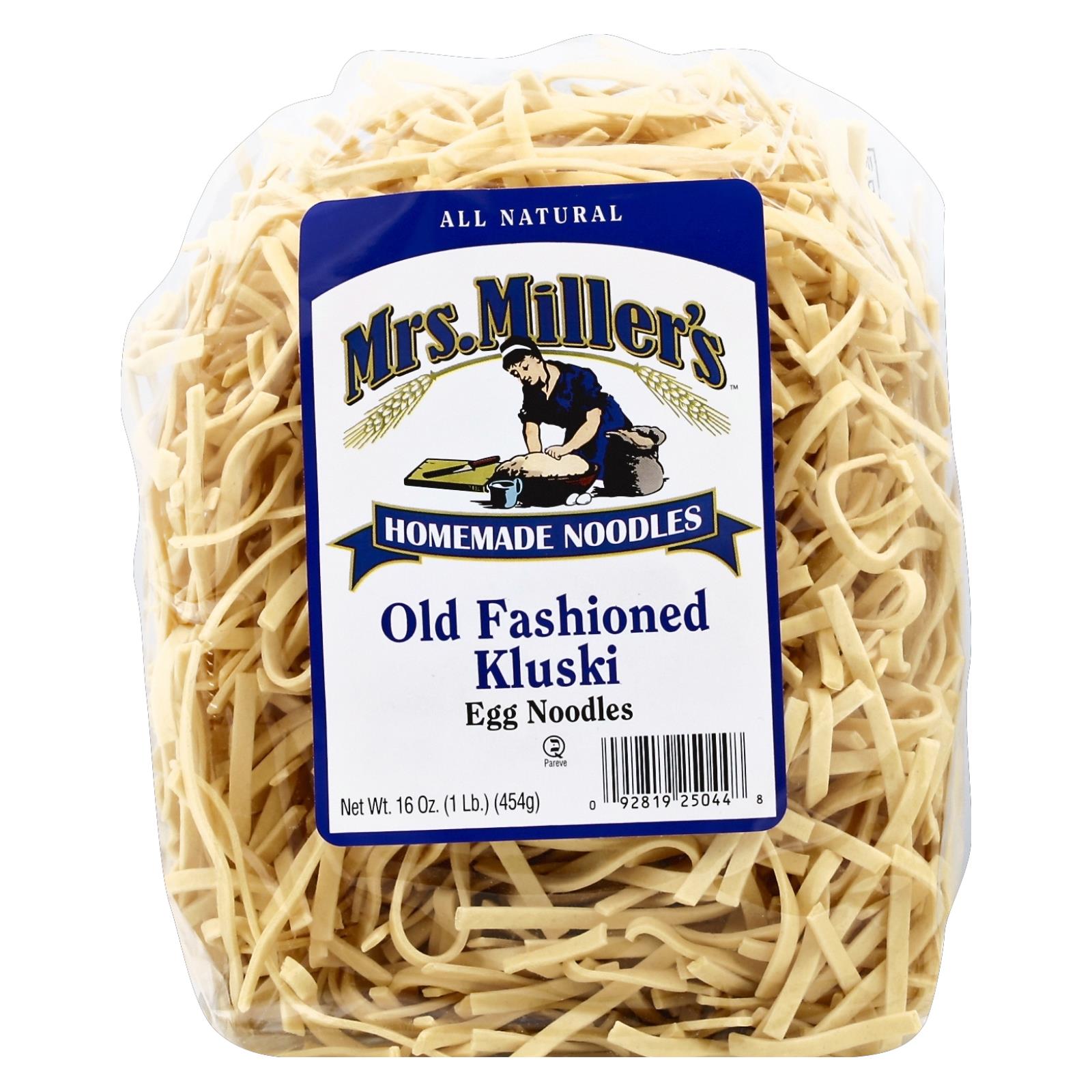 Mrs. Miller's Homemade Noodles Old Fashioned Kluski Egg Noodles - Case Of 6 - 16 Oz - GreatEagleInc
