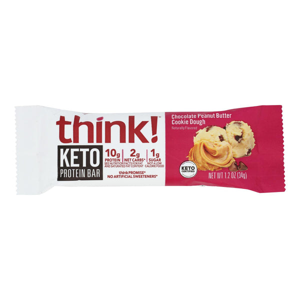 Think! - Protein Br Kto Chocolate Peanut Butter Ckydgh - Case Of 10-1.2 Oz - GreatEagleInc