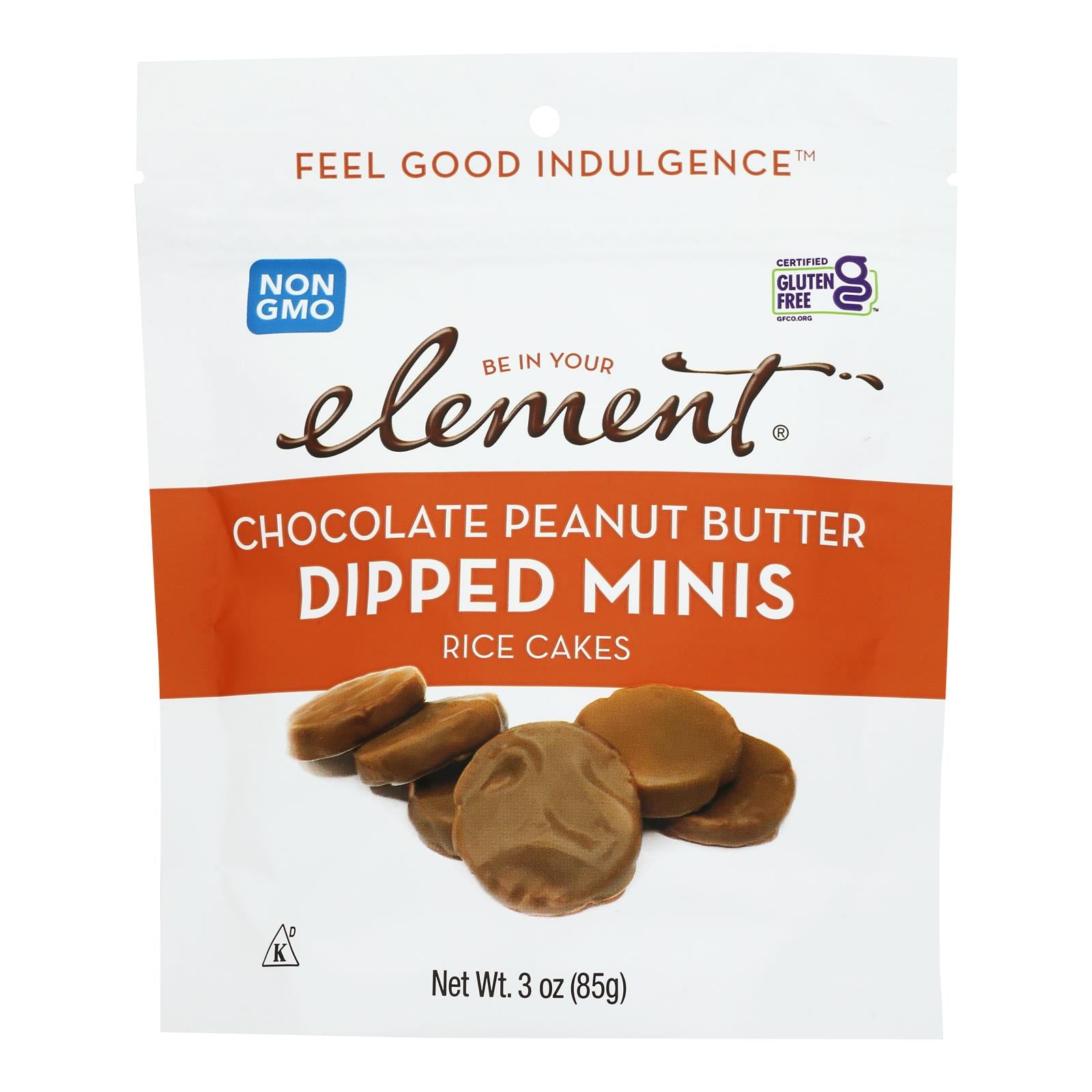 Element - Rice Cake Minis Chocolate Peanut Butter - Case Of 8-3 Oz - GreatEagleInc