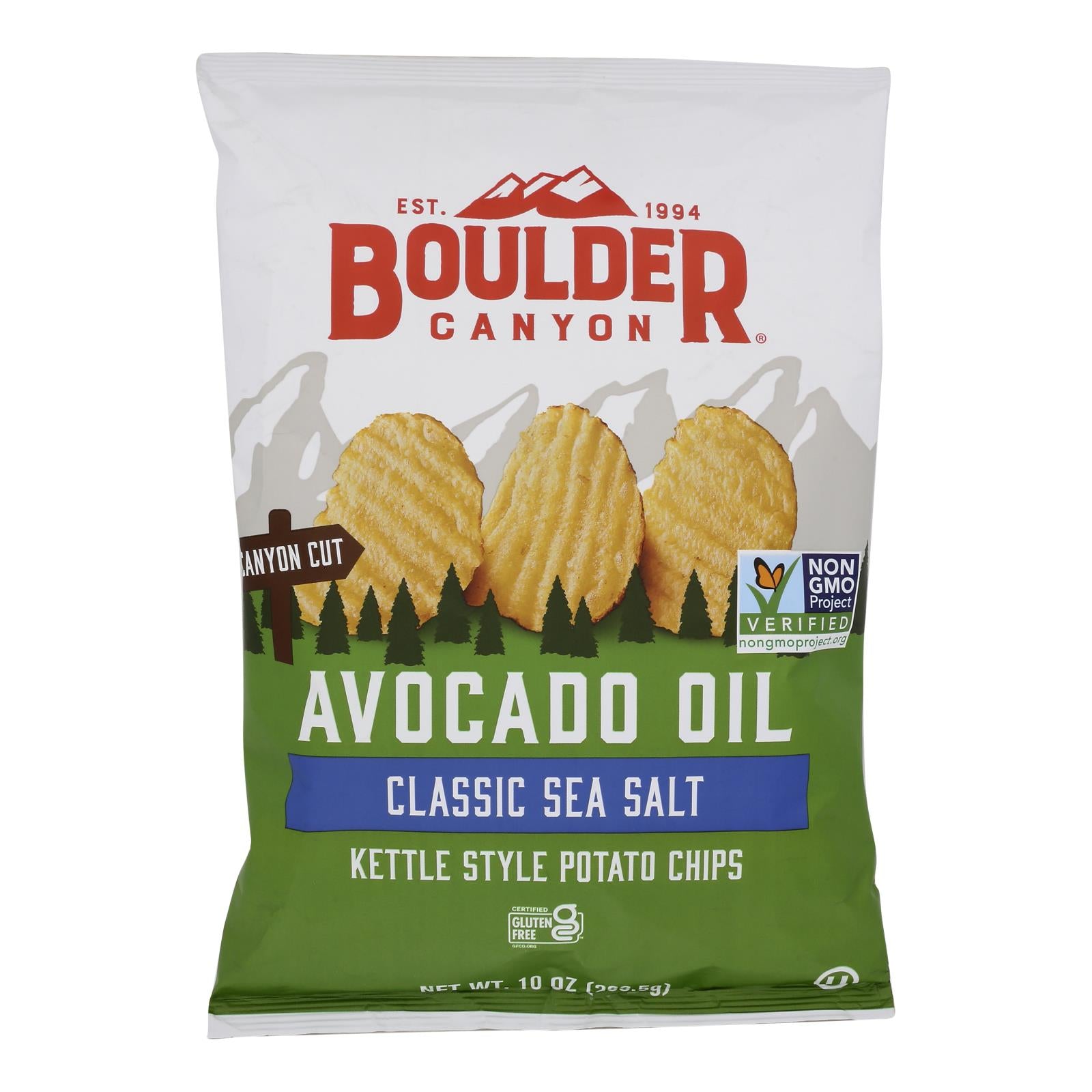 Boulder Canyon Natural Foods - Chips Ktl Cnct Avo S Salt - Case Of 12 - 10.00 Oz - GreatEagleInc
