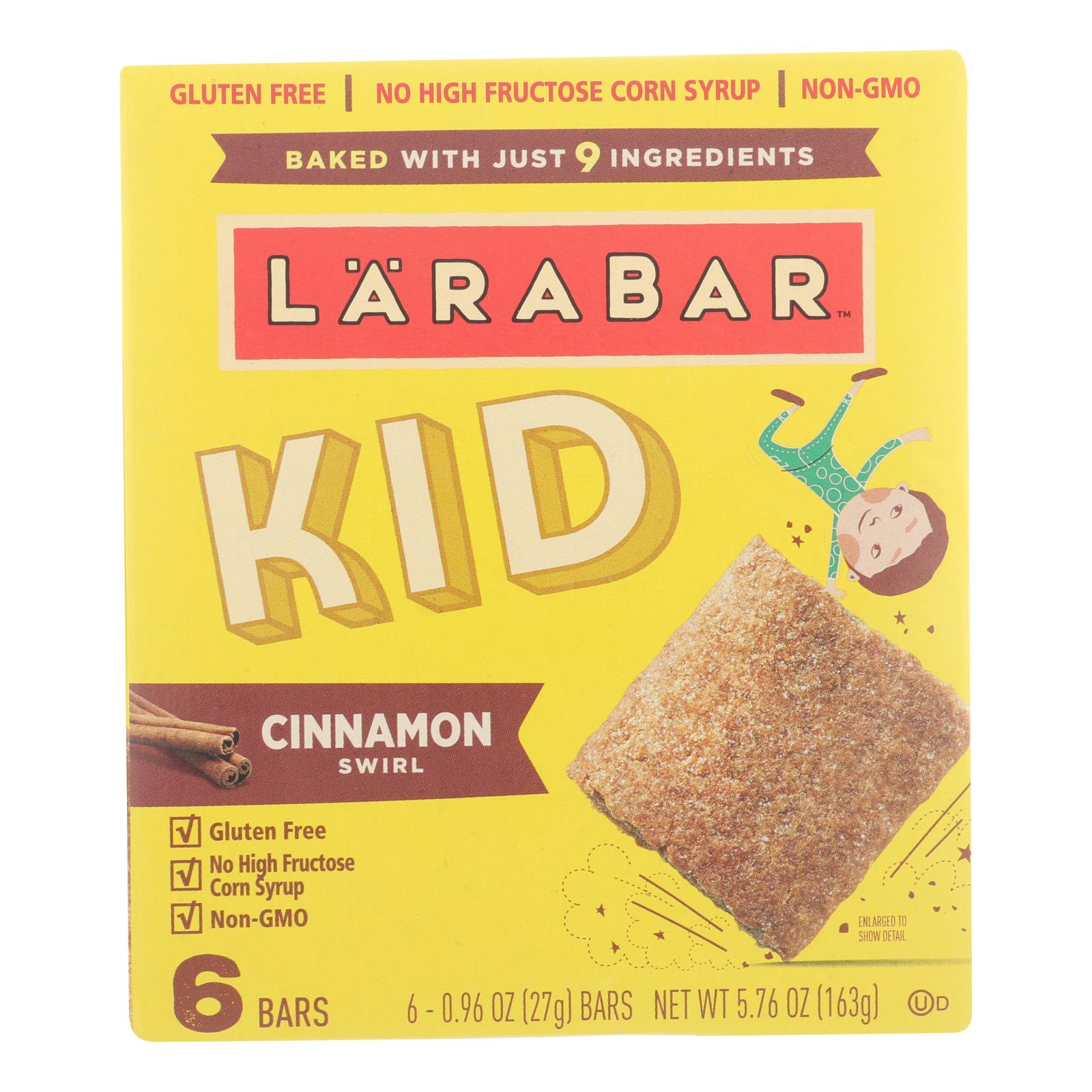 Larabar - Bar Kids Cinnamon Swirl - Case Of 8 - 6/.96 Oz - GreatEagleInc