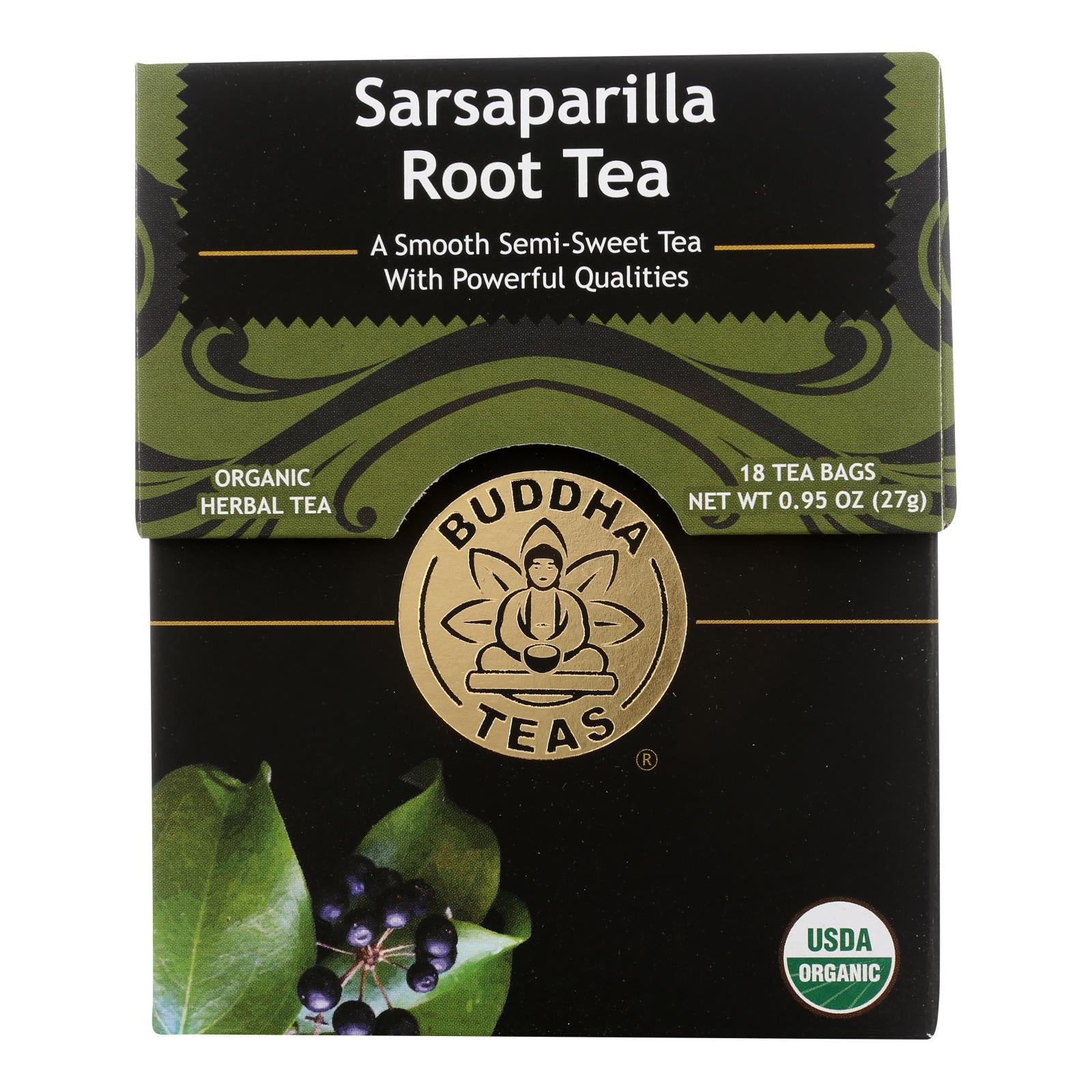 Buddha Teas - Tea Organic Sarsaparilla - Case Of 6 - 18 Bag - GreatEagleInc