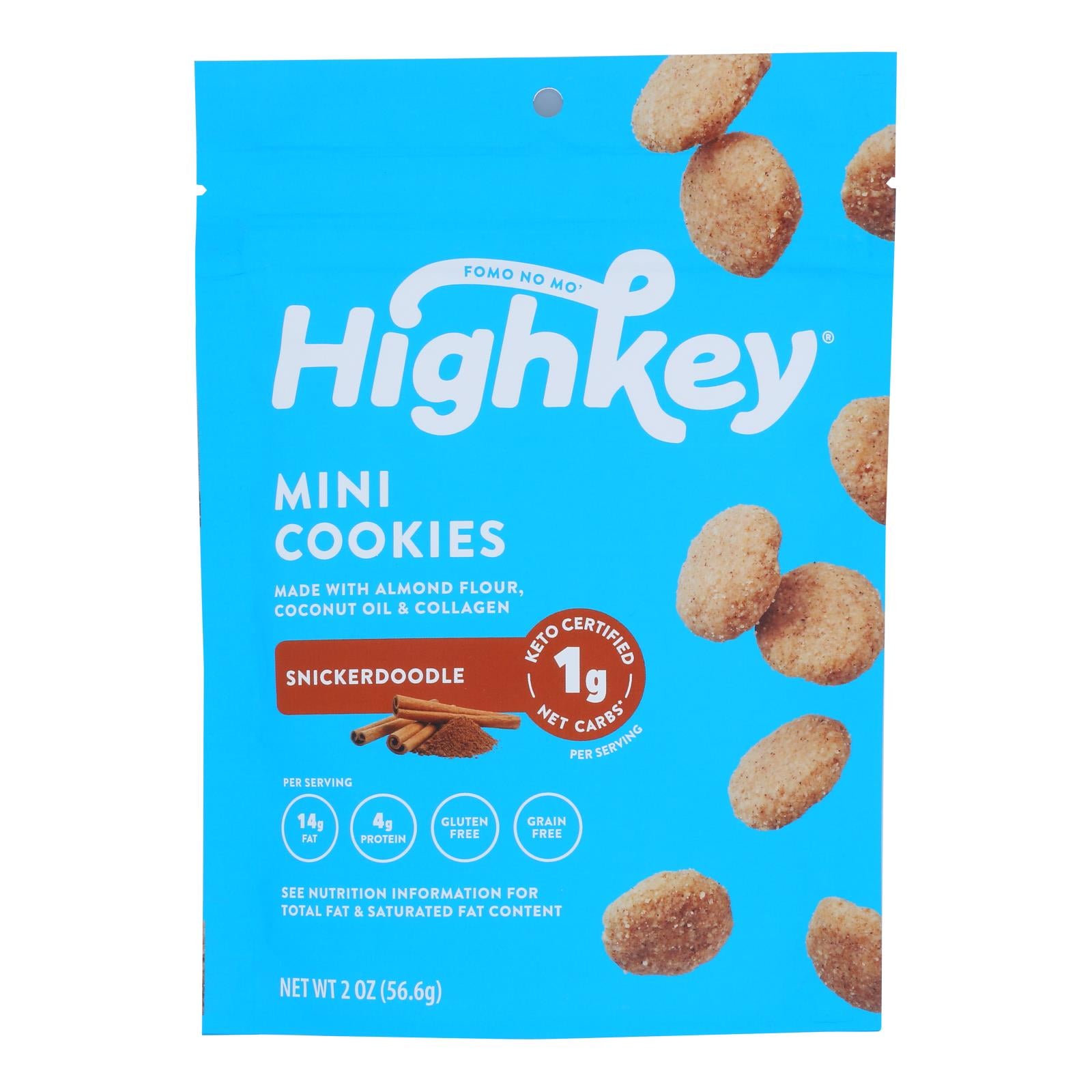 High Key - Cookie Snickerdoodle Keto - Case Of 6-2 Oz - GreatEagleInc