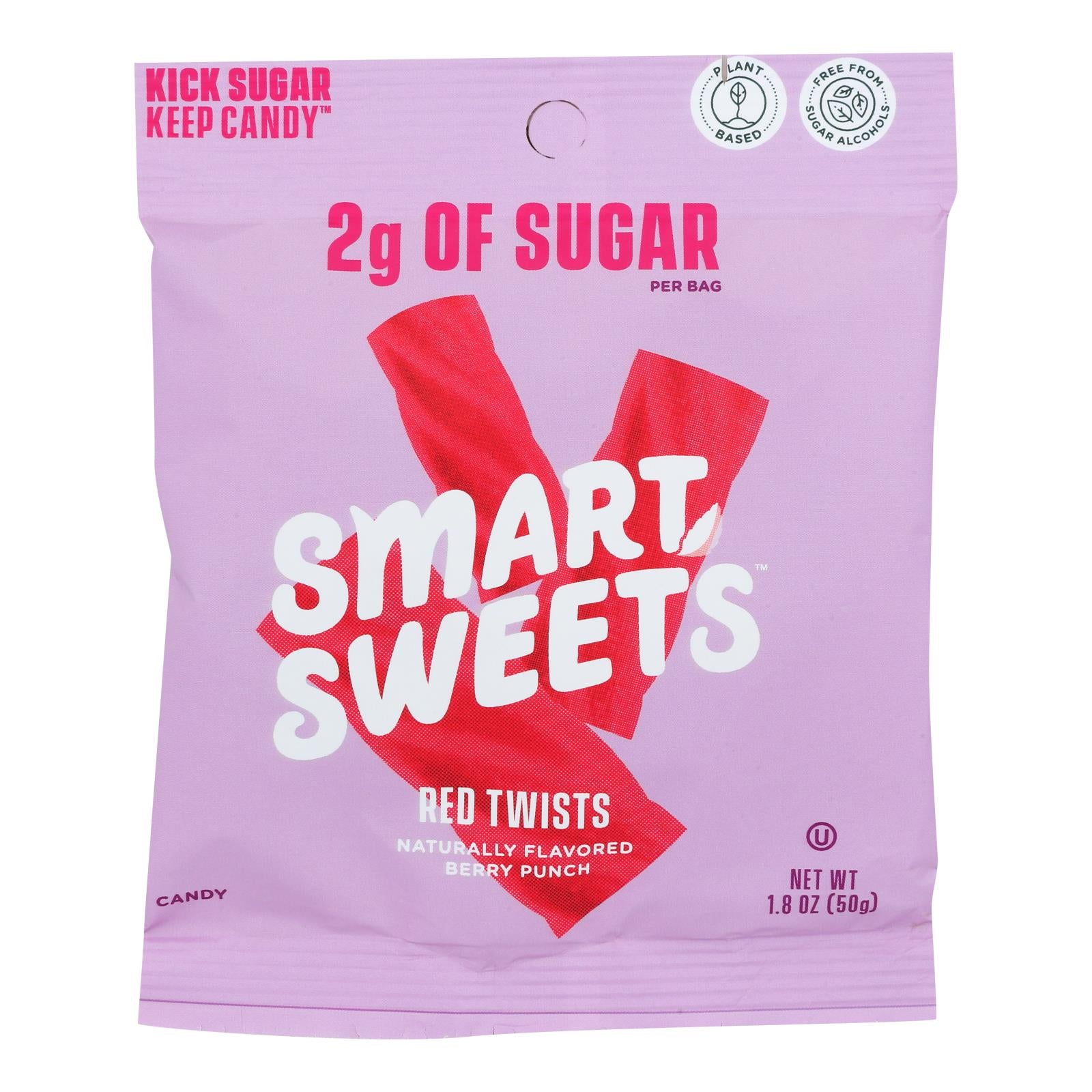 Smartsweets - Red Twists Berry Punch - Case Of 12-1.8 Oz - Home & Garden