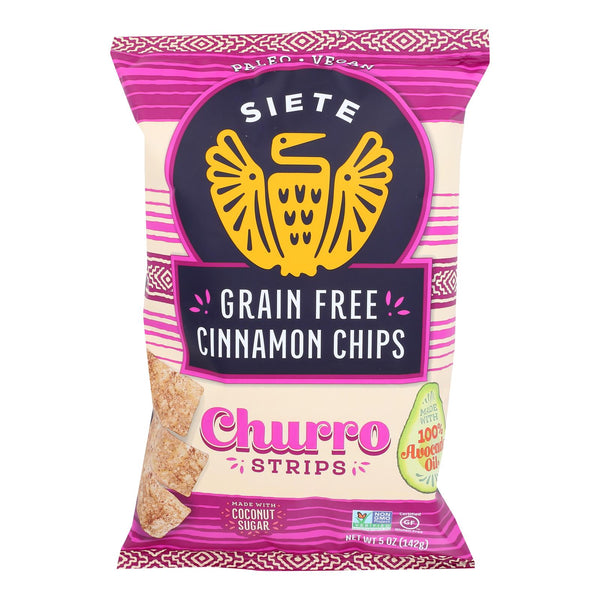 Siete - Churro Strips Cinnamon - Case Of 12-5 Oz - GreatEagleInc