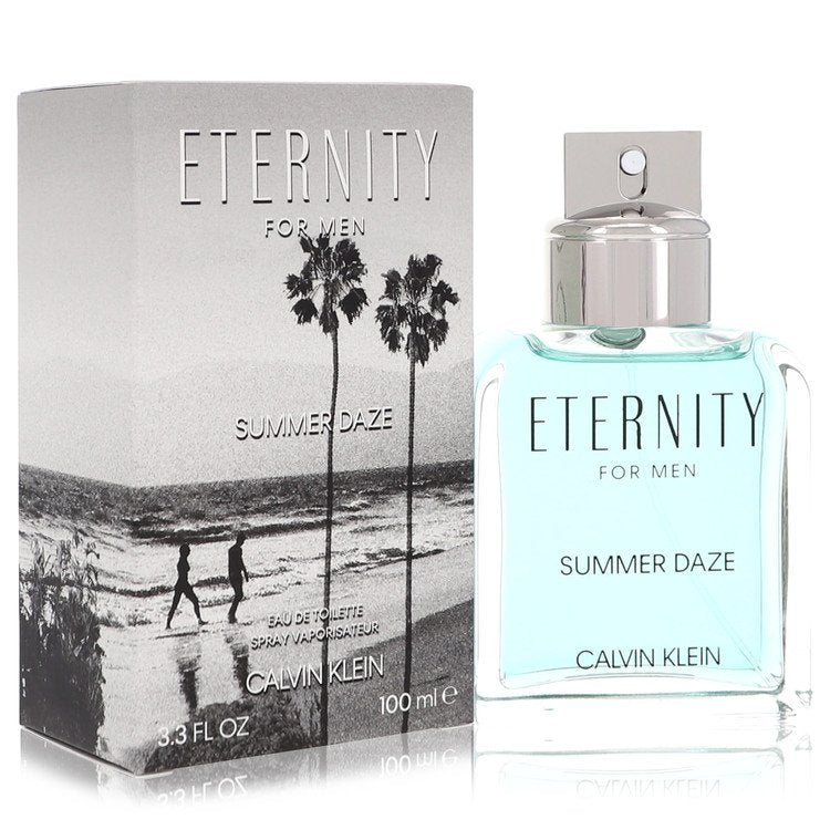 Eternity Summer Daze by Calvin Klein Eau De Toilette Spray 3.3 oz for Men - GreatEagleInc