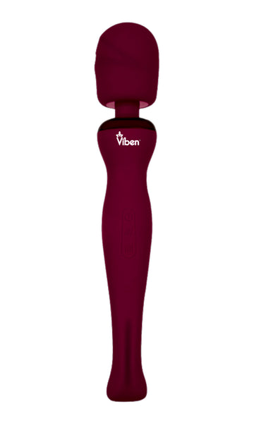 Viben Sultry Intense Handheld Wand Massager Ruby - GreatEagleInc