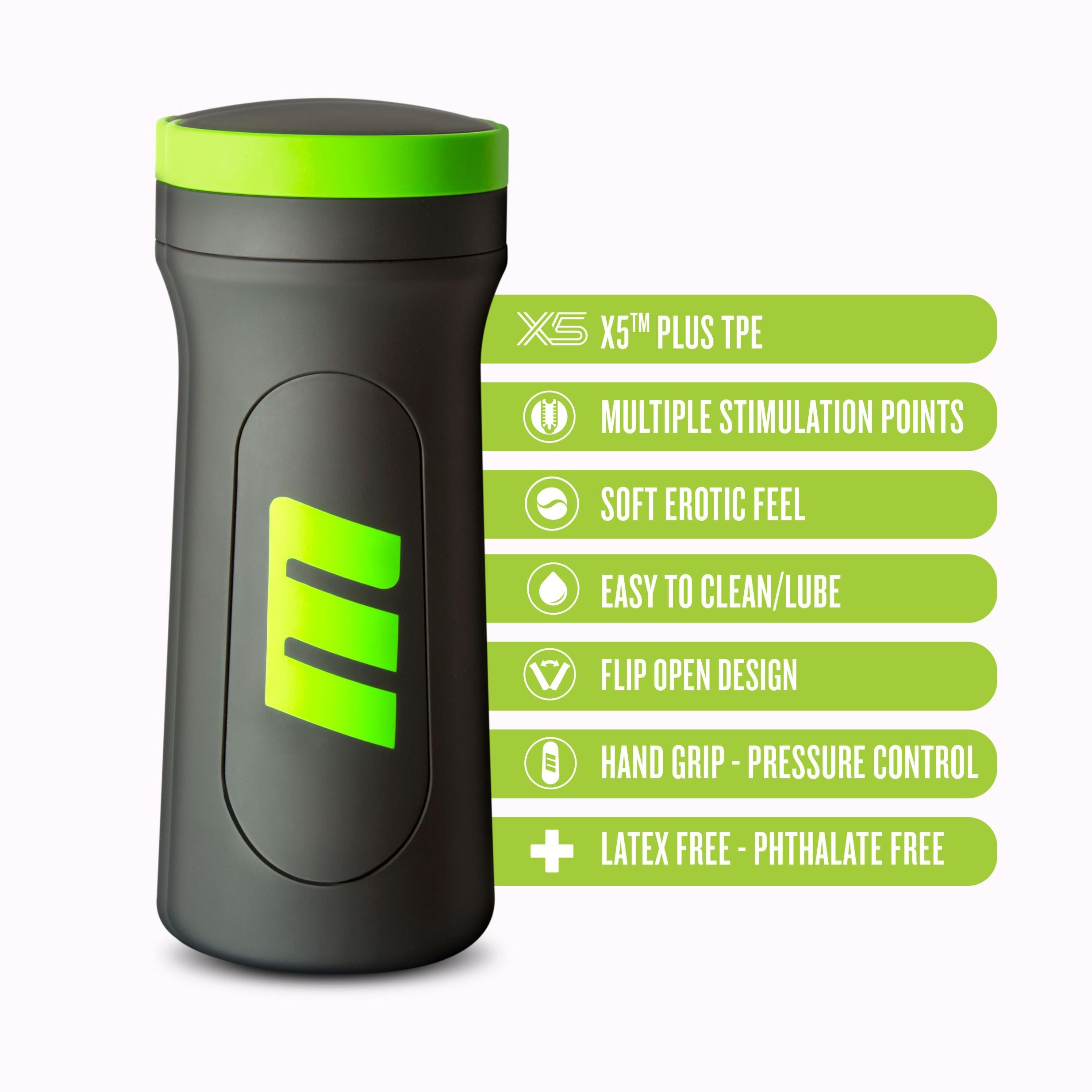 M for Men - M2 - Male Masturbator Cup - Black - GreatEagleInc