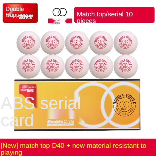 10PCS Balls New arrival dhs table tennis balls ping pong ball double circle for young 10 pcs