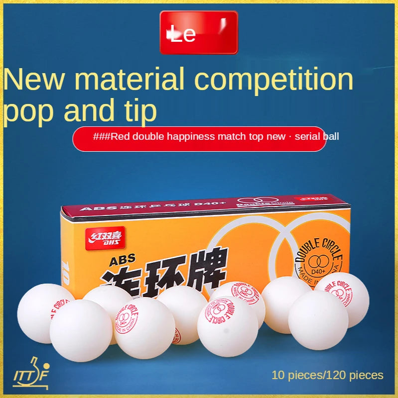 10PCS Balls New arrival dhs table tennis balls ping pong ball double circle for young