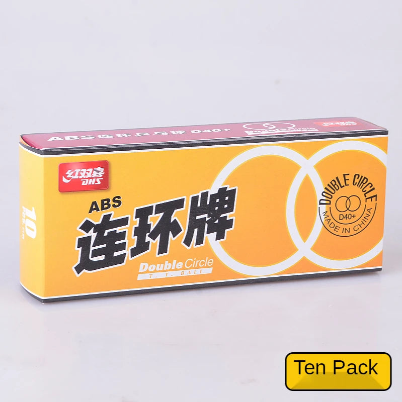 10PCS Balls New arrival dhs table tennis balls ping pong ball double circle for young