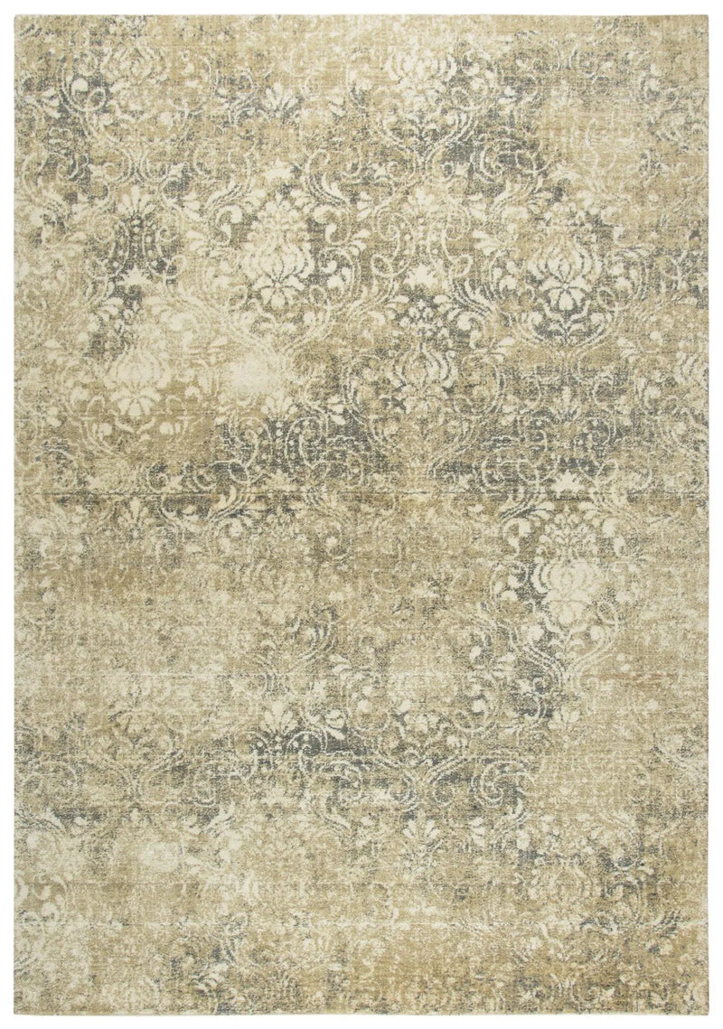 10' Beige And Natural New Zealand Lambs Wool Damask Hand Carved Handmade Area Rug Homeroots Home Decor