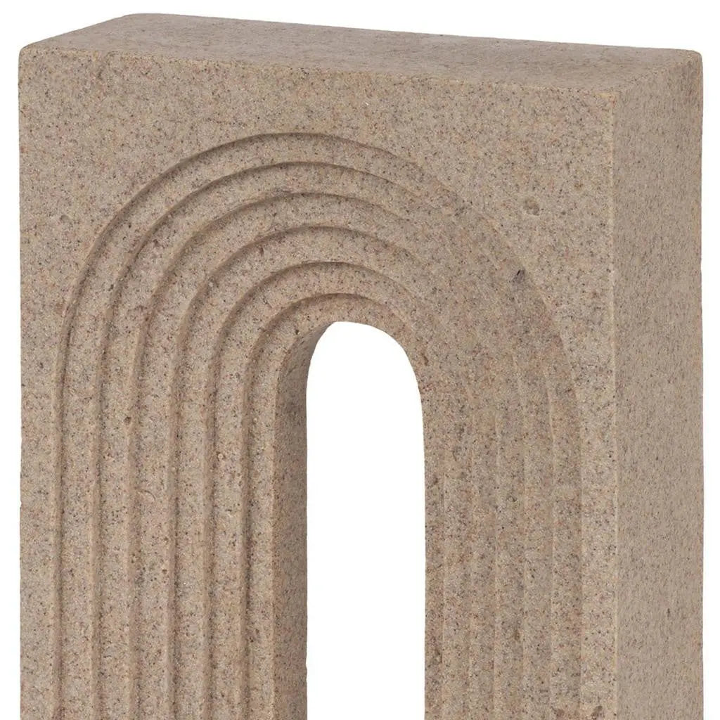 10" Beige Resin Tabletop Sculpture Homeroots Home Decor