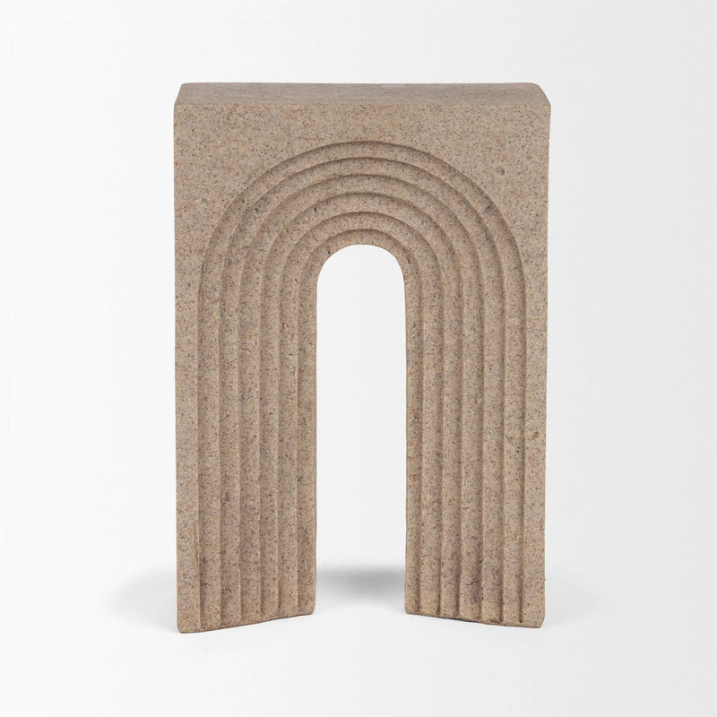 10" Beige Resin Tabletop Sculpture Homeroots Home Decor
