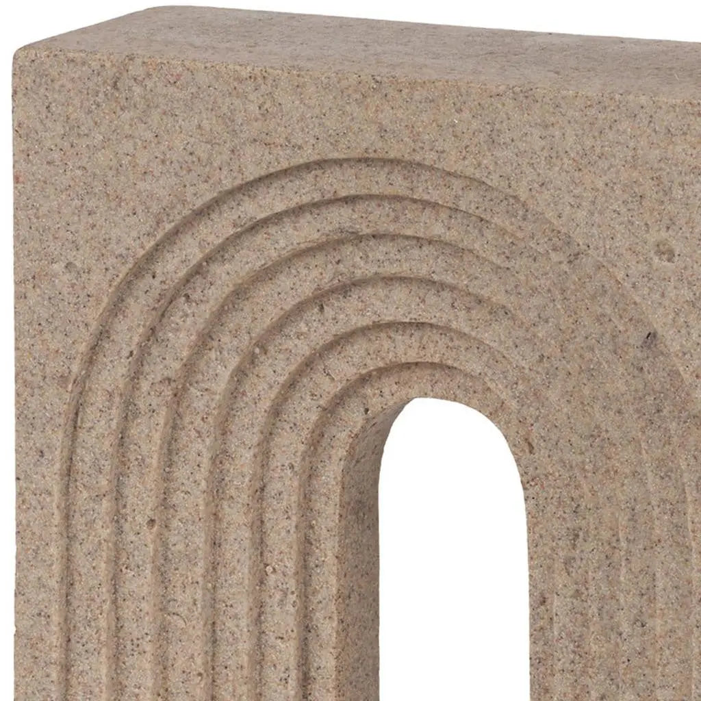 10" Beige Resin Tabletop Sculpture Homeroots Home Decor