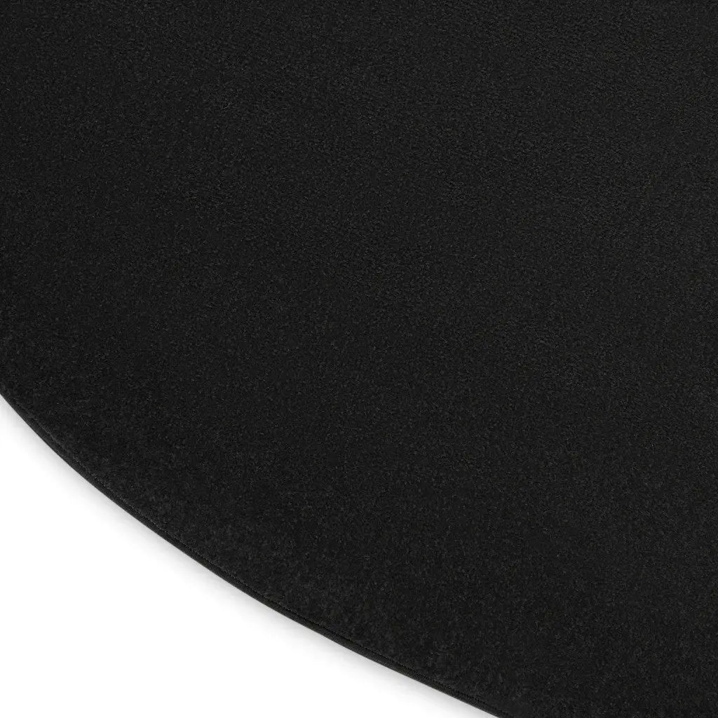 10' Black And Ivory Round Indoor Outdoor Area Rug Homeroots Outdoor
