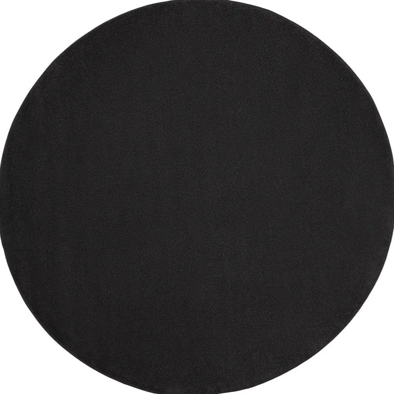10' Black And Ivory Round Indoor Outdoor Area Rug Homeroots Outdoor