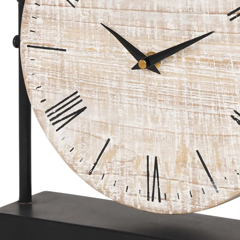 10" Black Metal Analog Square Wall Clock Homeroots Home Decor
