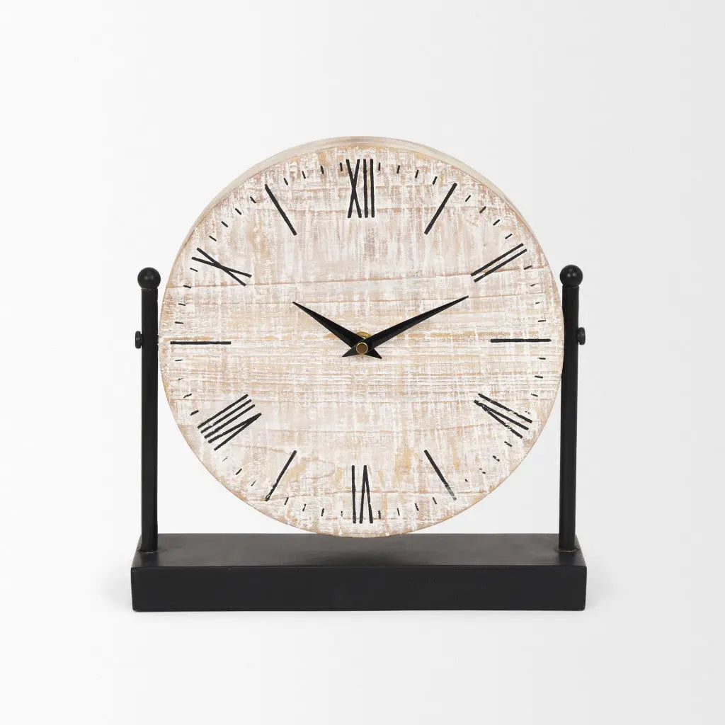 10" Black Metal Analog Square Wall Clock Homeroots Home Decor
