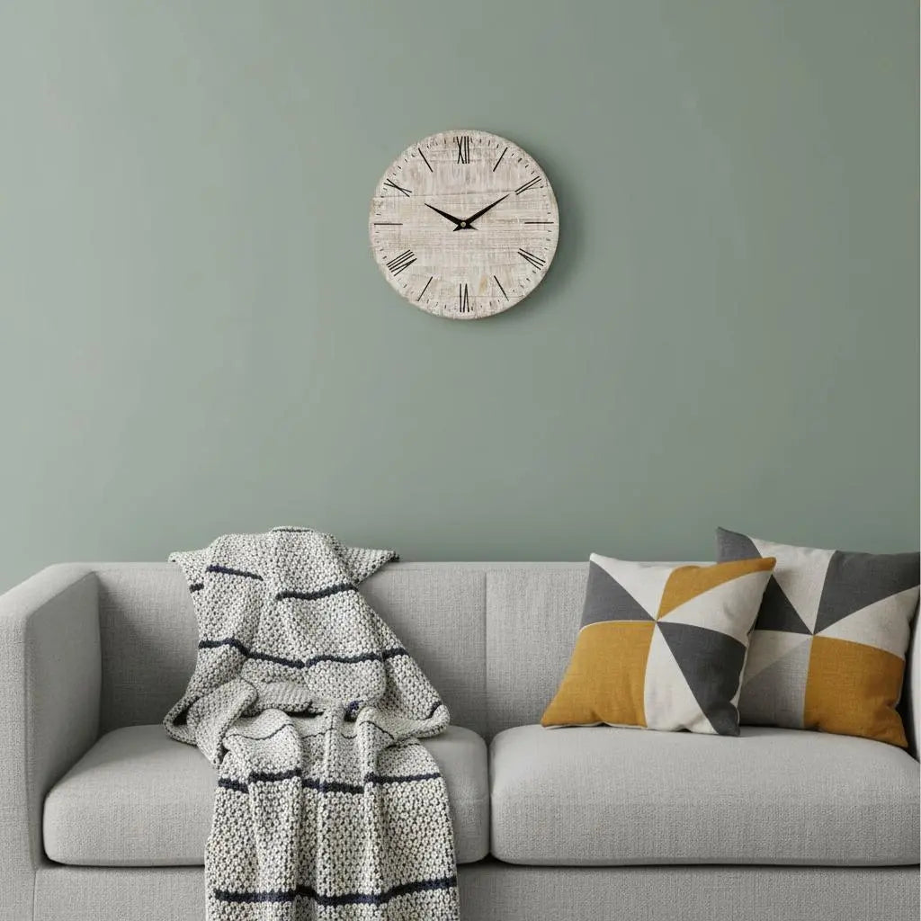 10" Black Metal Analog Square Wall Clock Homeroots Home Decor