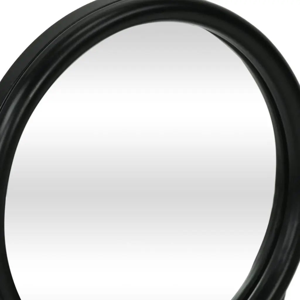 10" Black Metal Round Framed Adjustable Makeup Shaving Tabletop Mirror Homeroots Bed & Bath