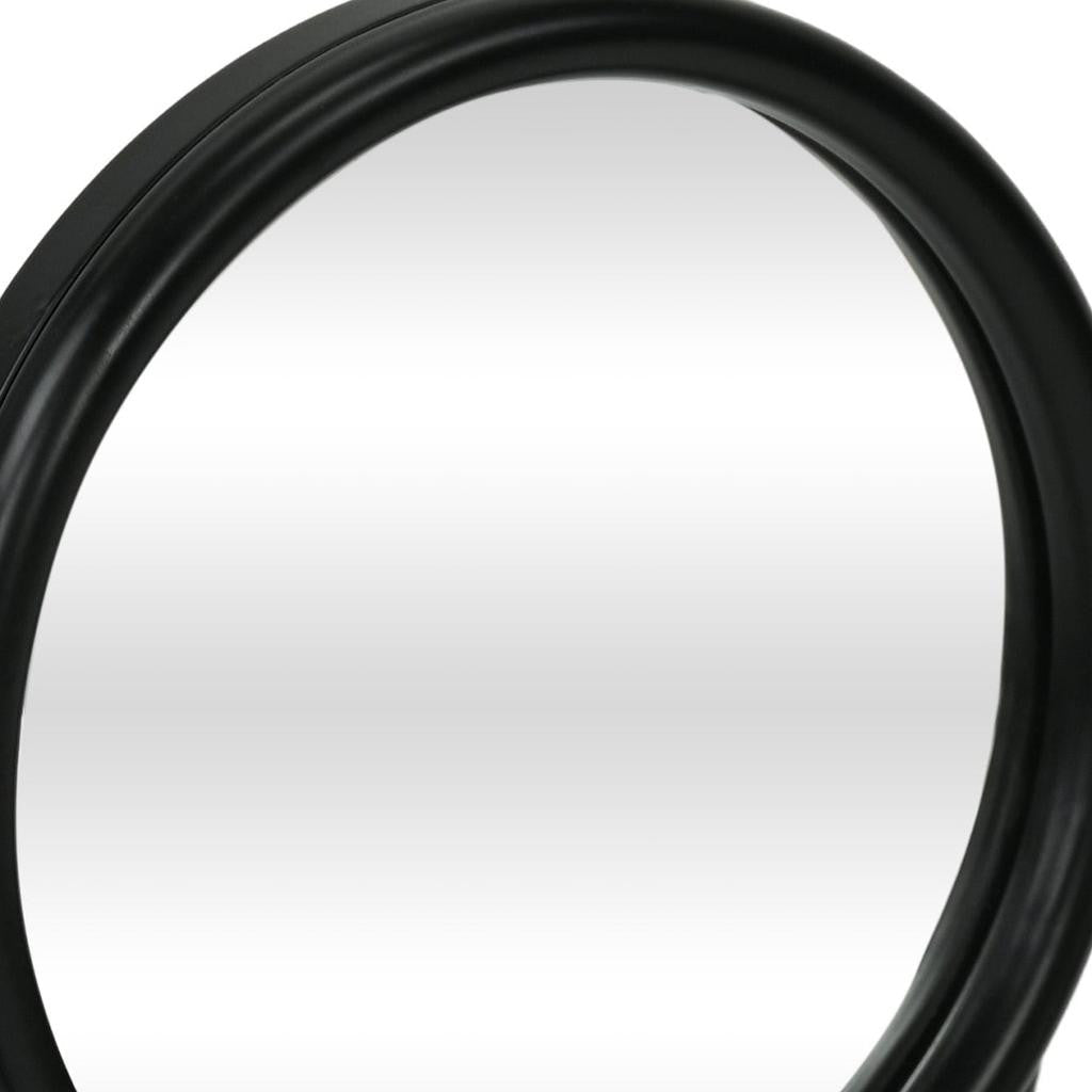 10" Black Metal Round Framed Adjustable Makeup Shaving Tabletop Mirror Homeroots Bed & Bath