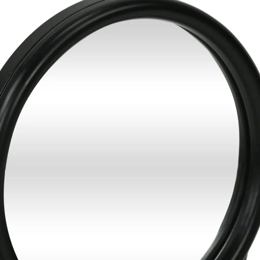 10" Black Metal Round Framed Adjustable Makeup Shaving Tabletop Mirror Homeroots Bed & Bath