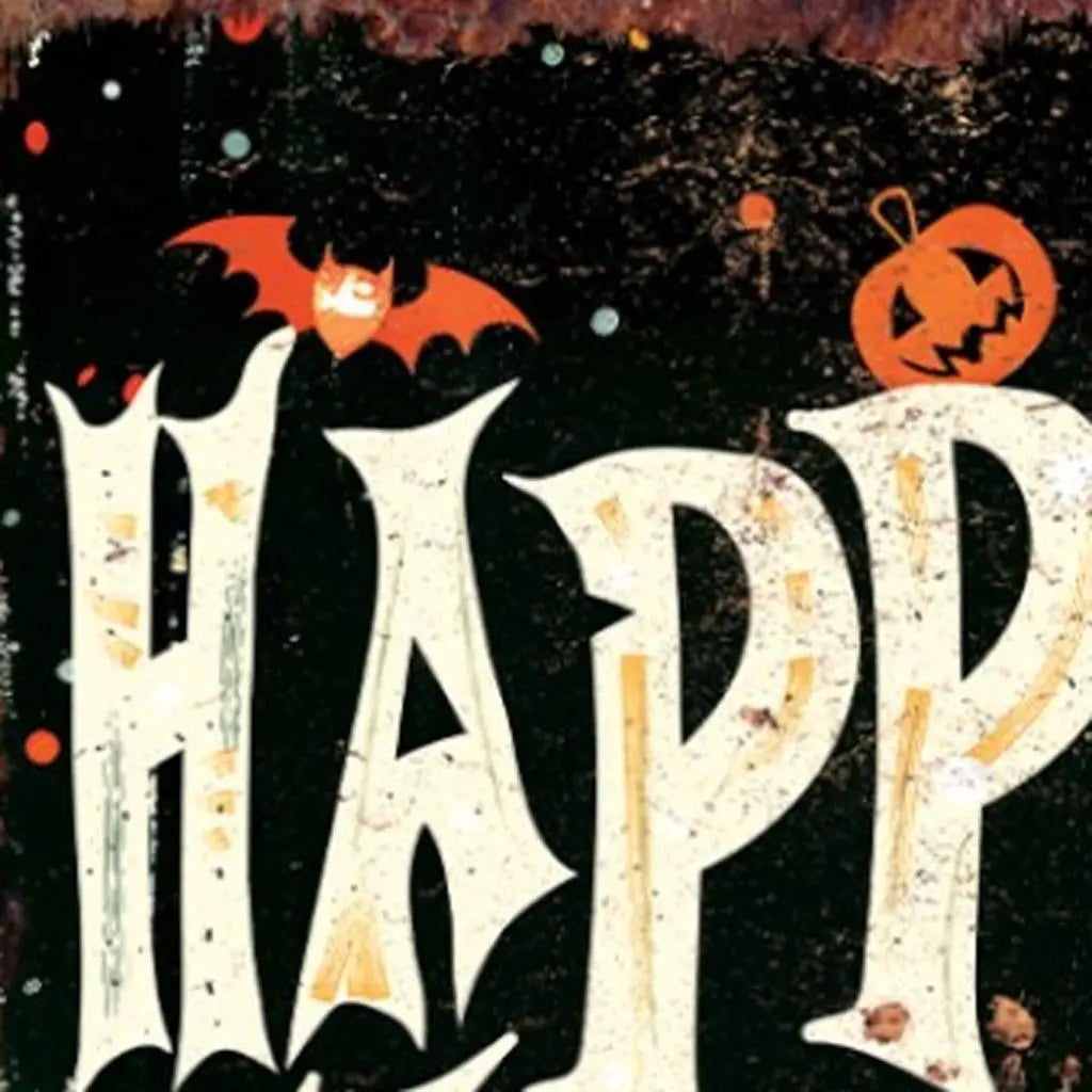 10" Black Orange Brown And Blue Solid Wood Happy Halloween Halloween Ghost Porch Sign Homeroots Outdoor