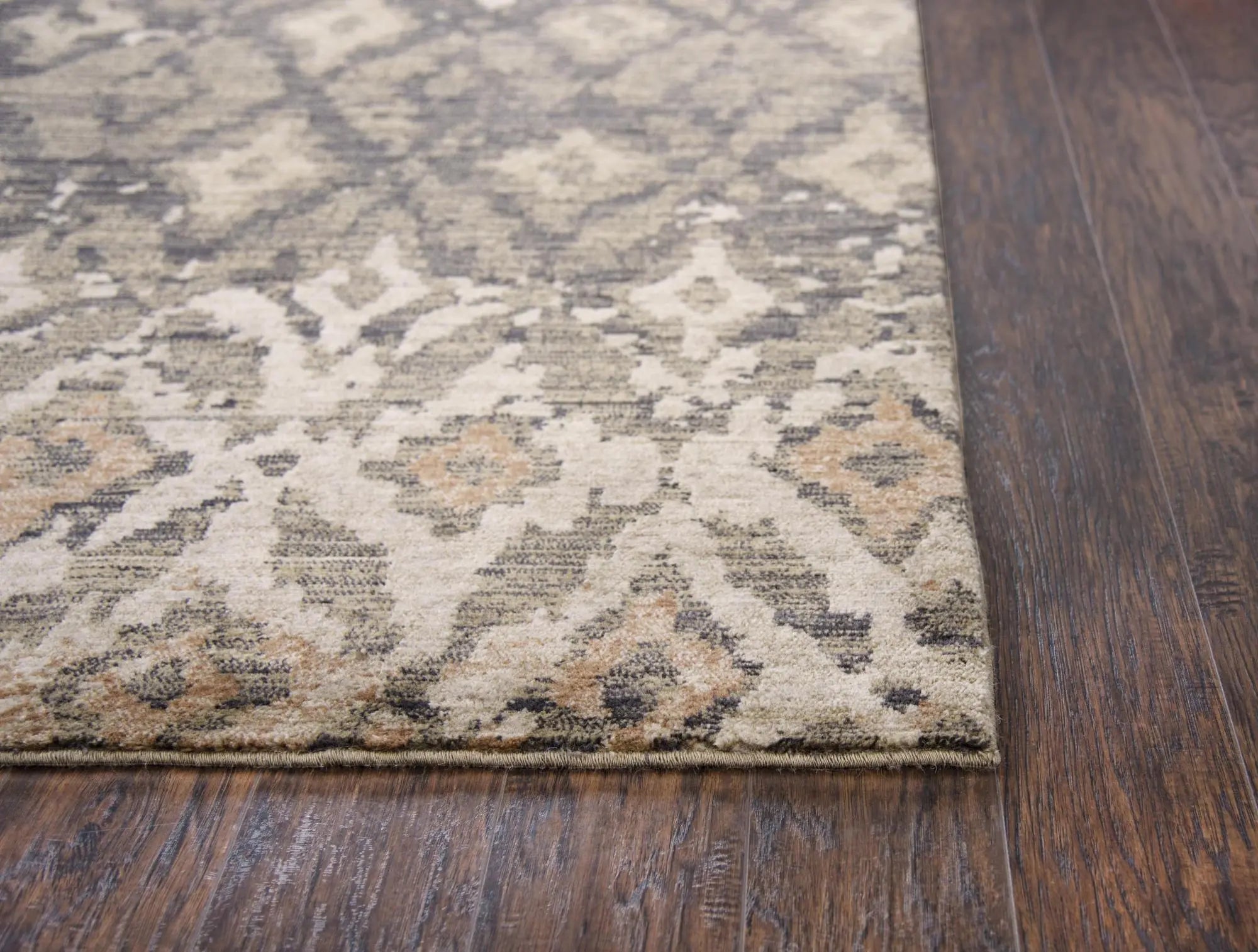 10' Brown And Natural New Zealand Lambs Wool Ikat Hand Carved Handmade Area Rug Homeroots Home Decor