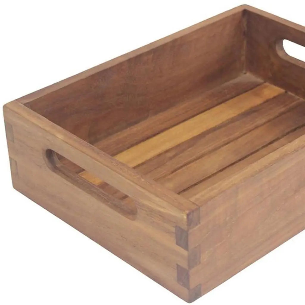 10" Brown Solid Wood Bathroom Storage Furniture Set Homeroots Organization