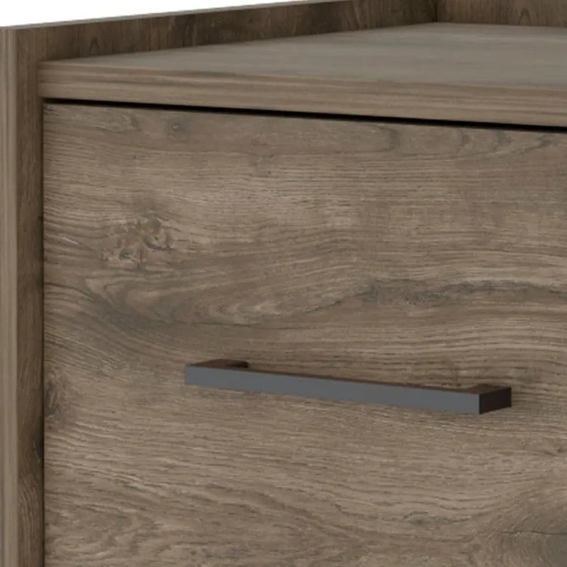 10" Brown Wood One Drawer Floating Nightstand Homeroots Bed & Bath