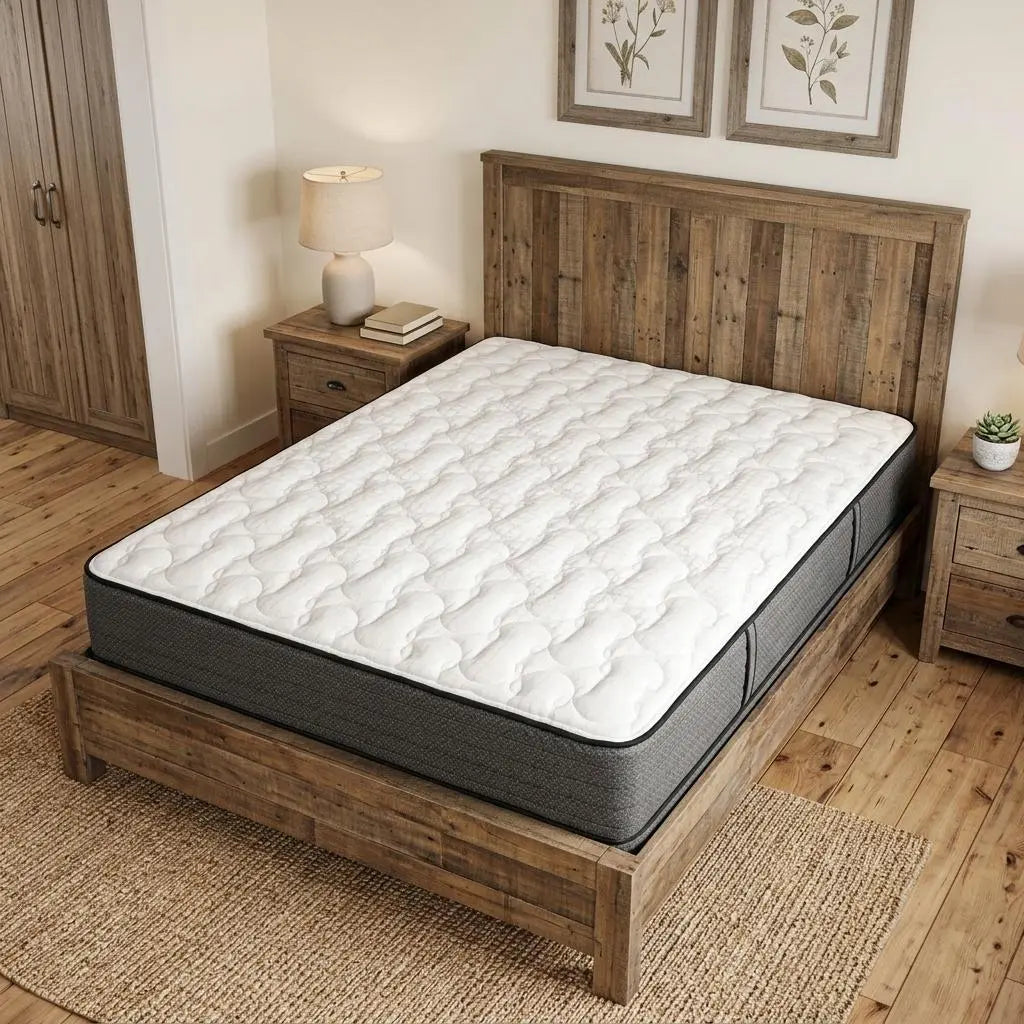 10" California King Foam Firm Hybrid Mattress Homeroots Bed & Bath