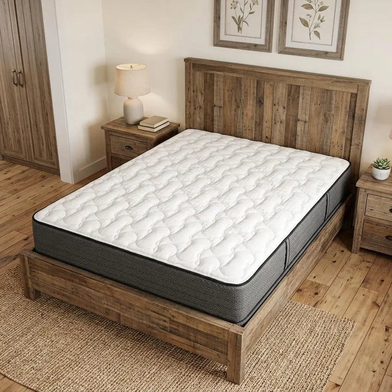 10" California King Foam Firm Hybrid Mattress Homeroots Bed & Bath