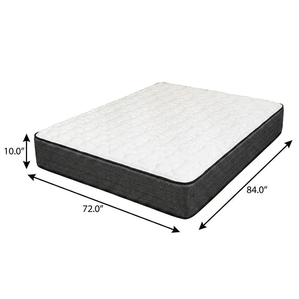 10" California King Foam Firm Hybrid Mattress Homeroots Bed & Bath