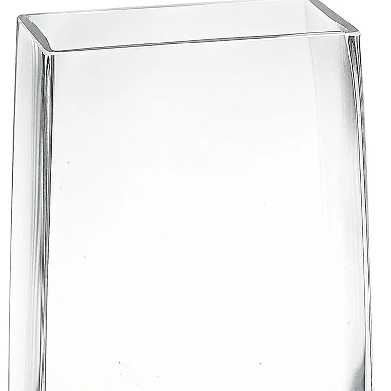 10" Clear Crystal Glass Rectangular Table Vase Homeroots Home Decor