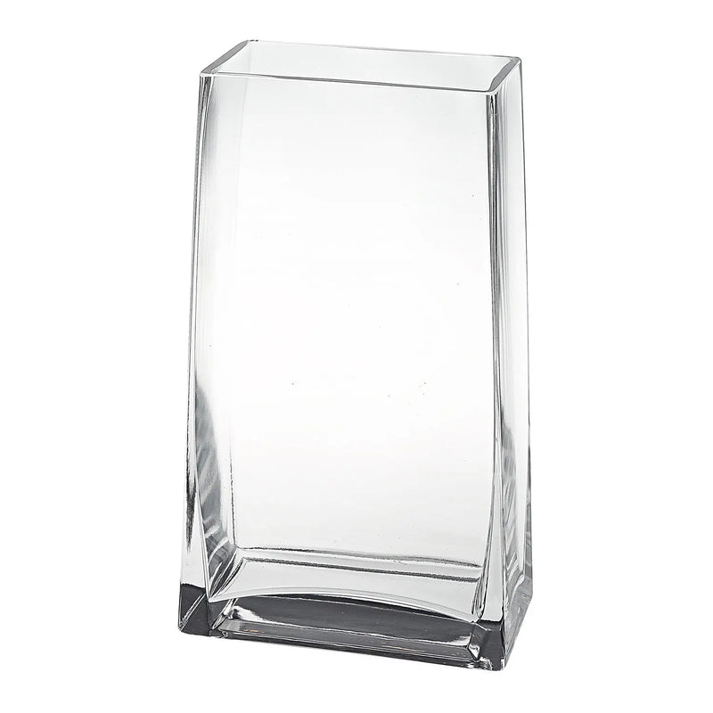 10" Clear Crystal Glass Rectangular Table Vase Homeroots Home Decor
