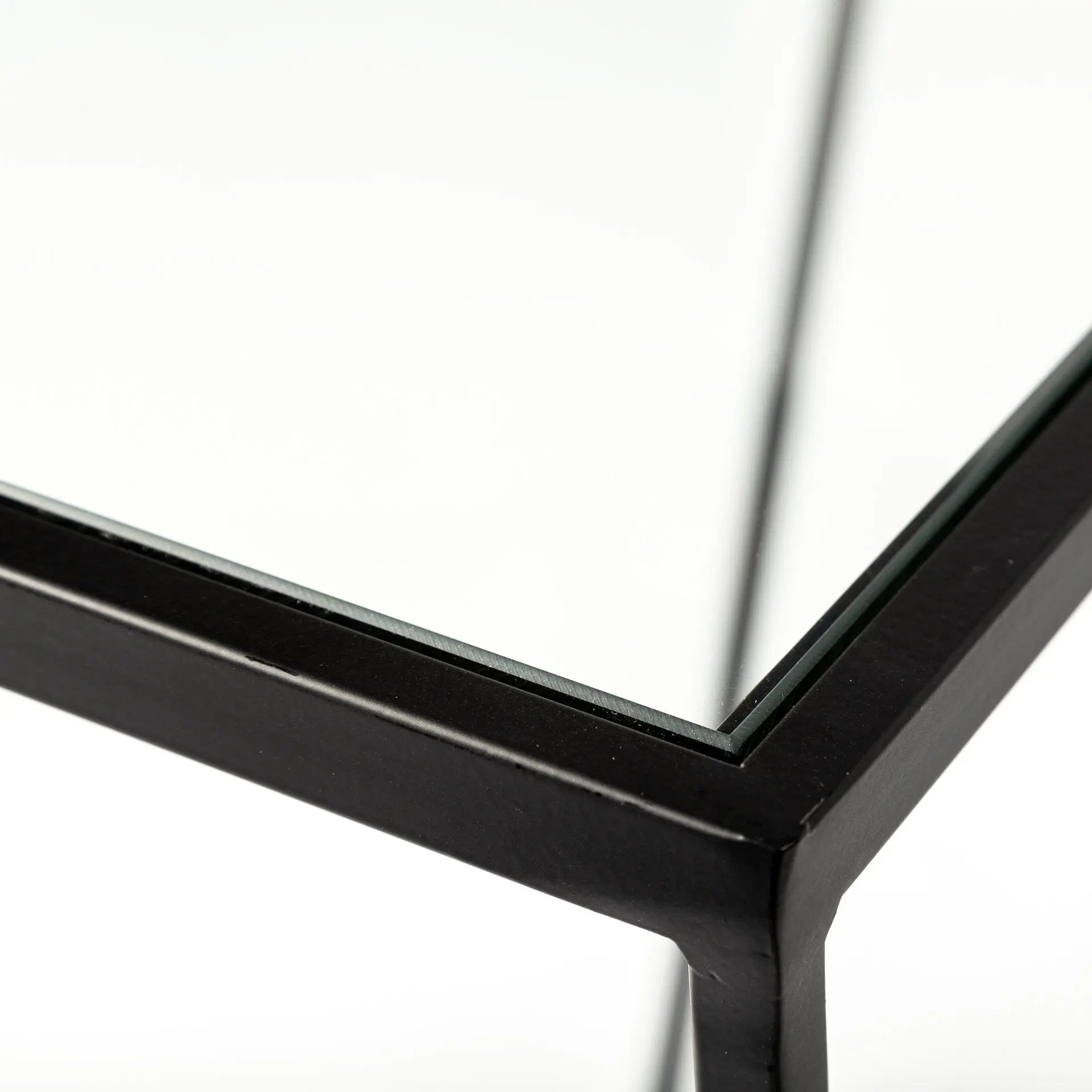 10" Clear Glass Frame Console Table - GreatEagleInc