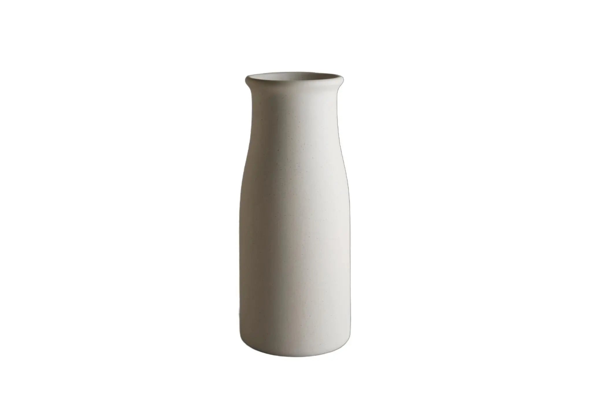 10" Cream Ceramic Cylinder Table Vase Homeroots Home Decor
