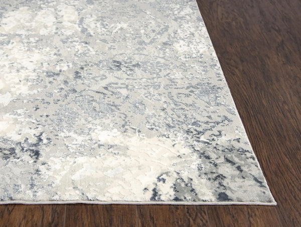 10' Cream Gray And Taupe Abstract Area Rug Homeroots Home Decor