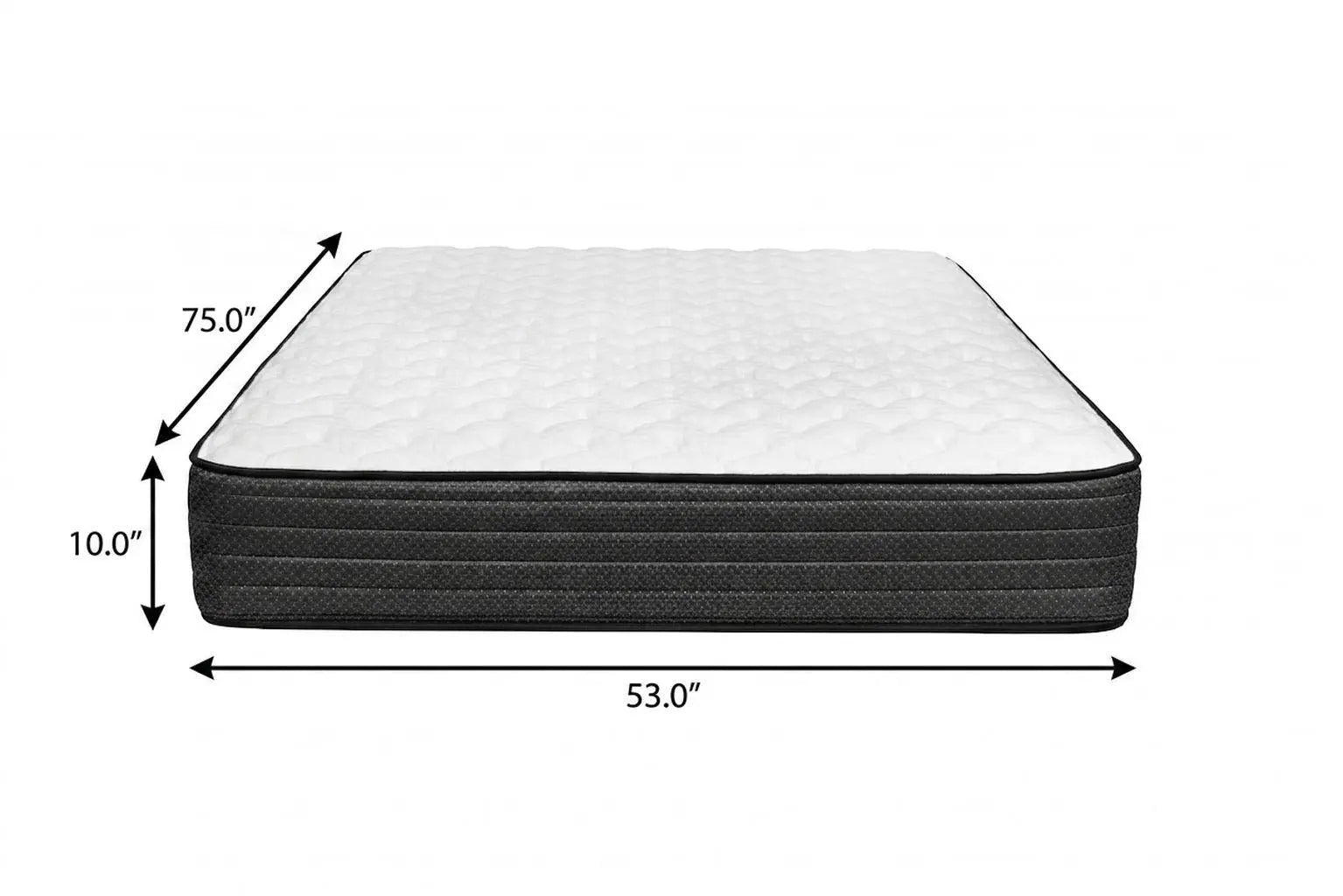 10" Full Double Foam Medium Hybrid Mattress Homeroots Bed & Bath