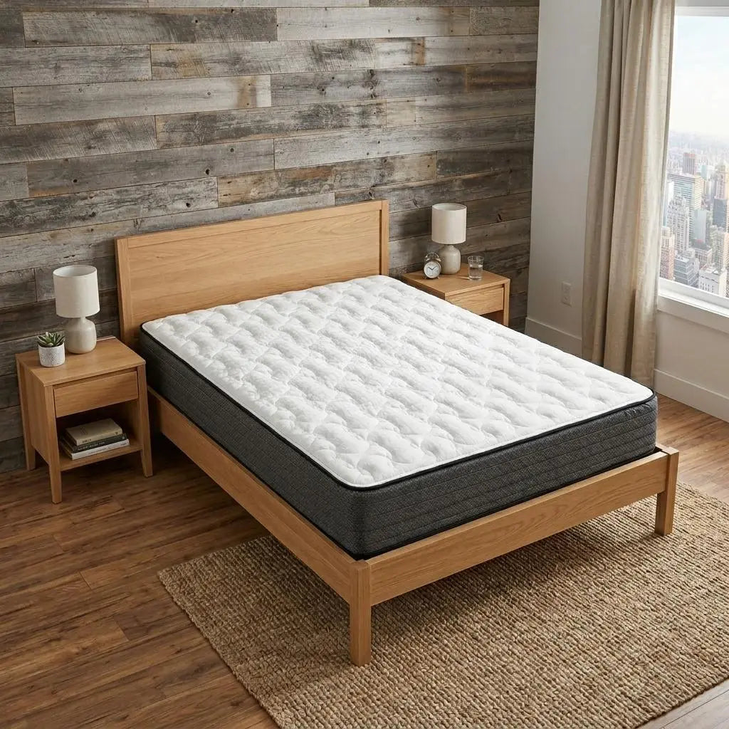 10" Full Double Foam Medium Hybrid Mattress Homeroots Bed & Bath