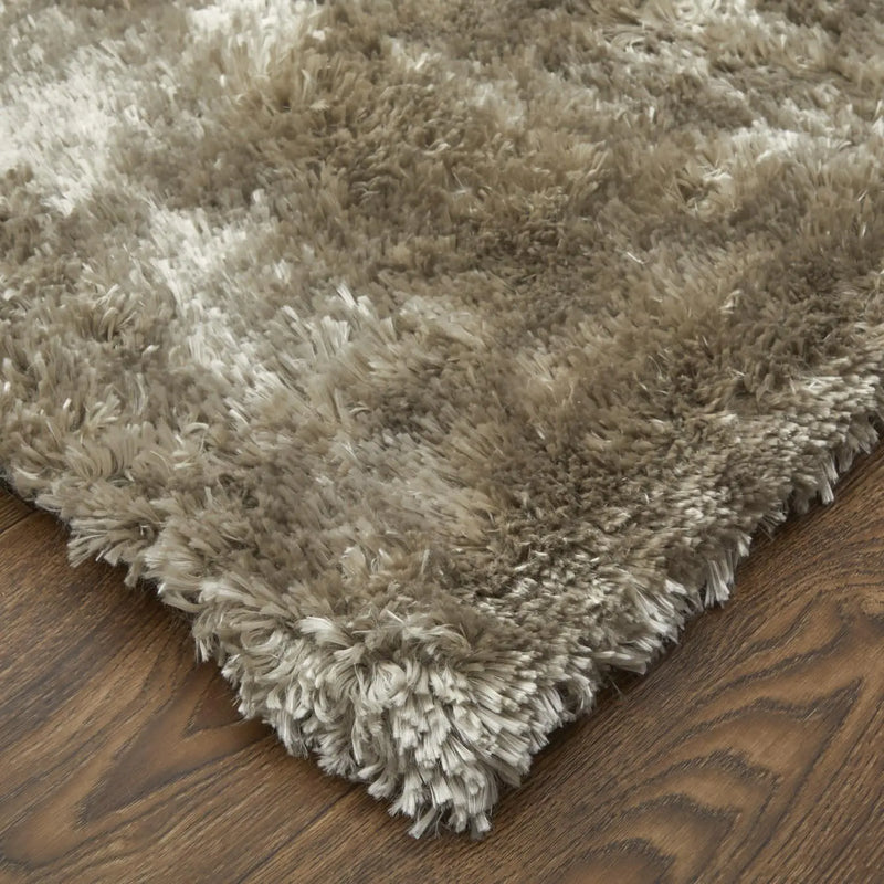 10' Gold And Green Shag Hand Tufted Area Rug Homeroots Home Decor