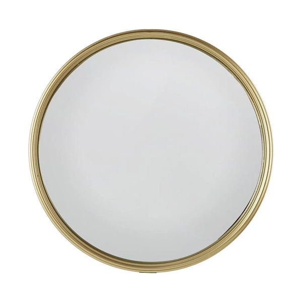 10" Gold Round Iron Textured Framed Accent Mirror Homeroots Bed & Bath