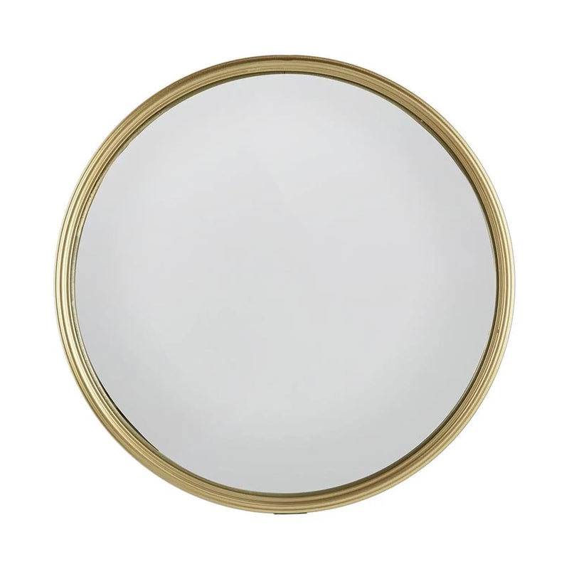 10" Gold Round Iron Textured Framed Accent Mirror Homeroots Bed & Bath