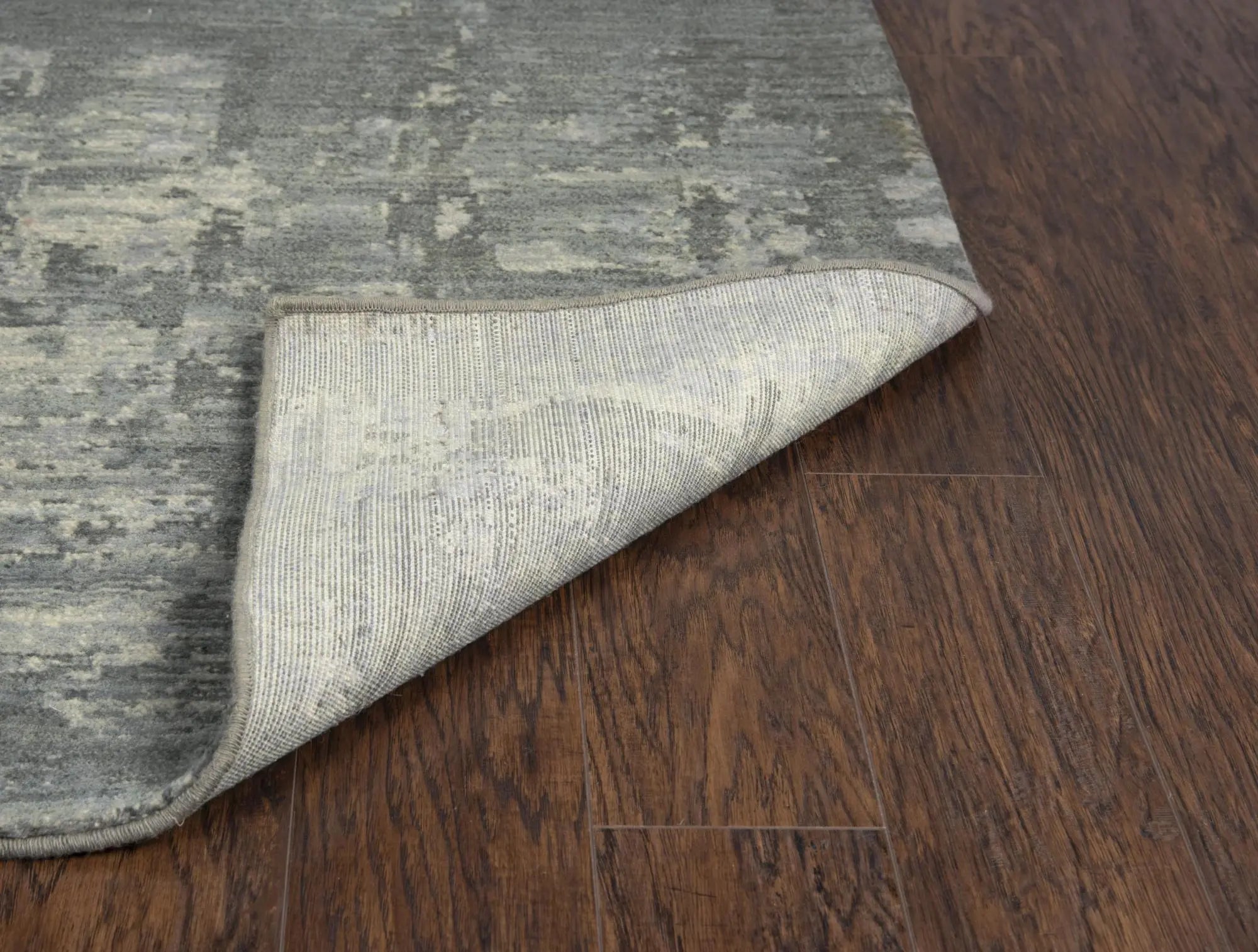 10' Gray And Light Gray New Zealand Lambs Wool Abstract Hand Carved Handmade Area Rug Homeroots Home Decor